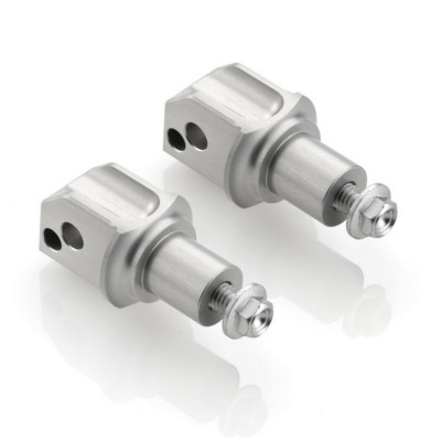 Adaptér RIZOMA pro stupačky řidiče TOURING pro motocykly KAWASAKI ER-6, Versys, hliník (2ks)